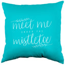 Meet Me Under the Mistletoe Decorative Pillow, Made in the USA, 2 Sizes