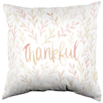 Thankful Watercolor Decorative Pillow, Made in the USA, 2 Sizes
