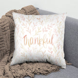 Thankful Watercolor Decorative Pillow, Made in the USA, 2 Sizes