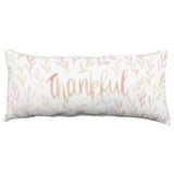 Thankful Watercolor Decorative Pillow, Made in the USA, 2 Sizes