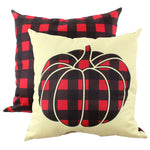 Plaid Pumpkin Pillow
