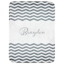 Personalized Chevron Blanket