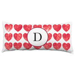 Heart Pattern Monogram Decorative Pillow