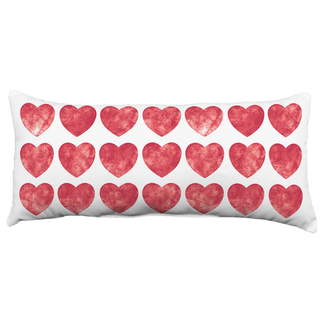 Heart Pattern Monogram Decorative Pillow