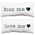 Love Me Kiss Me Decorative Pillow - 2 Sizes