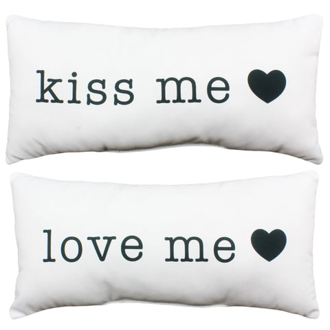 Love Me Kiss Me Decorative Pillow - 2 Sizes