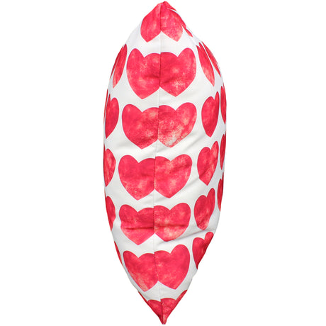 Heart Pattern Monogram Decorative Pillow