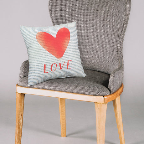 Love Quotes Reversible Throw Pillow - 2 Sizes