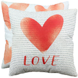 Love Quotes Reversible Throw Pillow - 2 Sizes