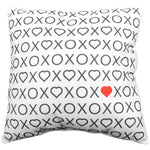 Xs Hearts and Os Double Sided Throw Pillow - 2 Sizes