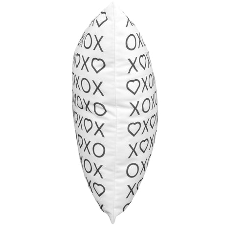 Xs Hearts and Os Double Sided Throw Pillow - 2 Sizes