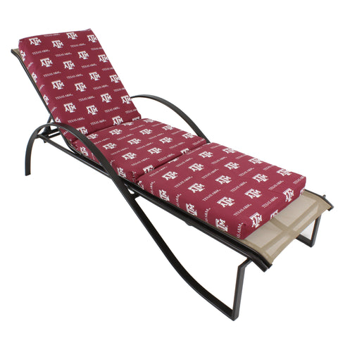 Texas A&M Aggies Three Piece Chaise Lounge Cushion