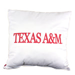 Texas A&M Aggies 2 Sided Decorative Pillow, 16" x 16", Made in the USA