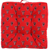 Texas Tech Red Raiders Floor Pillow or Pet Bed, 24" x 24" Square