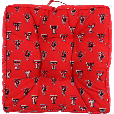 Texas Tech Red Raiders Floor Pillow or Pet Bed, 24" x 24" Square