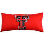 Texas Tech Red Raiders 2 Sided Bolster Travel Pillow, 16" x 8", Made in the USA