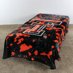 Texas Tech Red Raiders Plush Throw Blanket, Bedspread, 86" x 63"