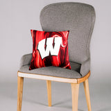 Wisconsin Badgers 2 Sided Color Swept Decorative Pillow, 16" x 16"