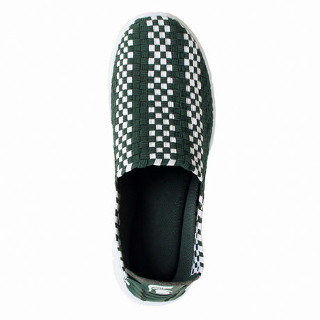 Michigan State Spartan Woven Colors Comfy Slip On Shoes