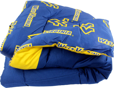 West Virginia Mountaineers Reversible Cotton Comforter Set