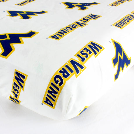 West Virginia Mountaineers Baby Crib Fitted Sheet