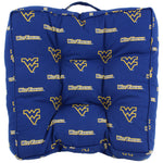 West Virginia Mountaineers Floor Pillow or Pet Bed, 24" x 24" Square