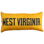 West Virginia Mountaineers 2 Sided Bolster Travel Pillow, 16" x 8", Made in the USA