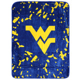 West Virginia Mountaineers Plush Throw Blanket, Bedspread, 86" x 63"